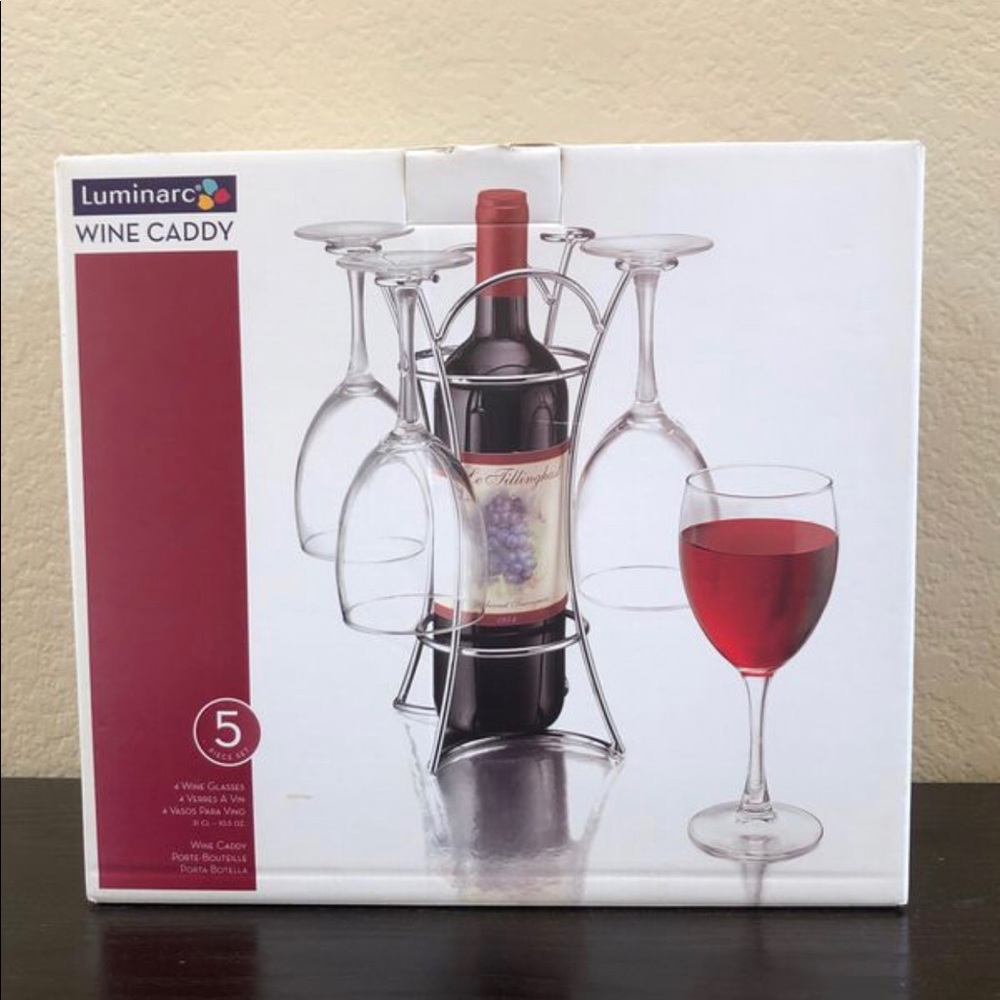 🍷5 Piece Wine Caddy NWB🍷